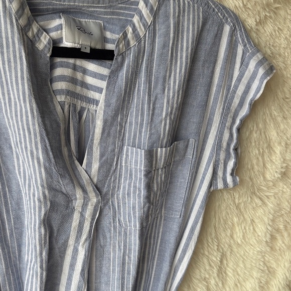 Rails Striped Blue and White Midi Dress - Picture 4 of 15